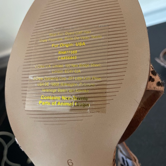 Madewell Calf Hair Leopard Sandals Size 6 – Block Heel Strappy - Picture 7 of 10